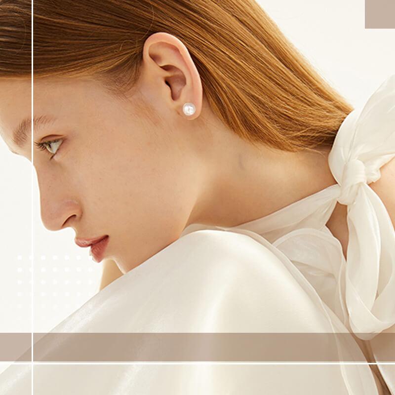 Gold-Plated Magnetic Earrings in Crystal or Pearl-Style Designs