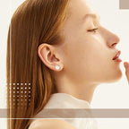 Gold-Plated Magnetic Earrings in Crystal or Pearl-Style Designs