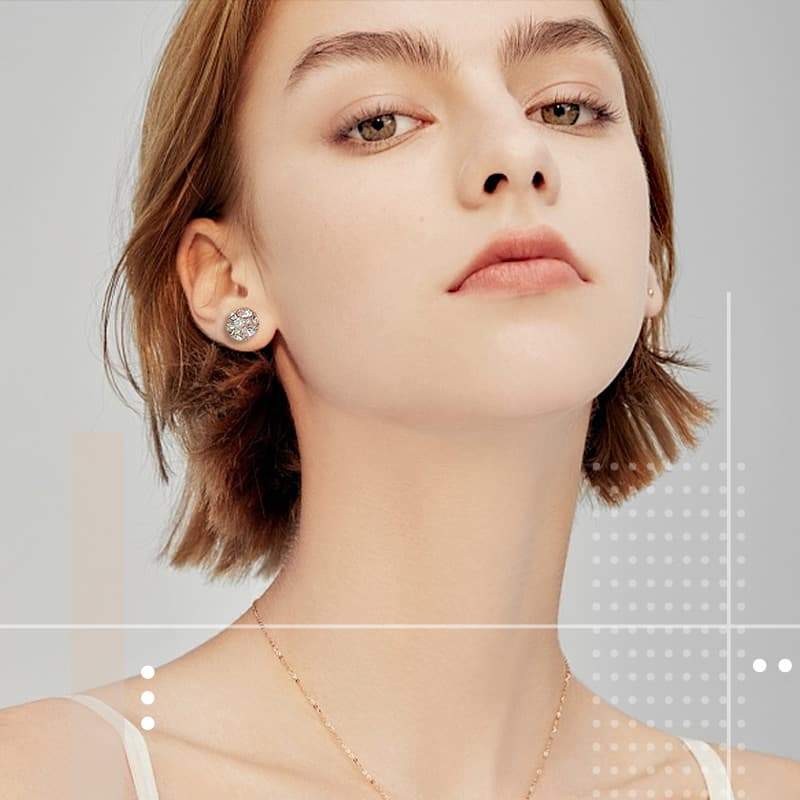 Gold-Plated Magnetic Earrings in Crystal or Pearl-Style Designs
