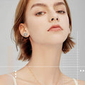 Gold-Plated Magnetic Earrings in Crystal or Pearl-Style Designs