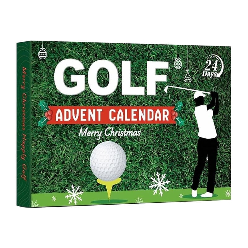 Golf Advent Calendar with 24 Daily Surprises and Accessories