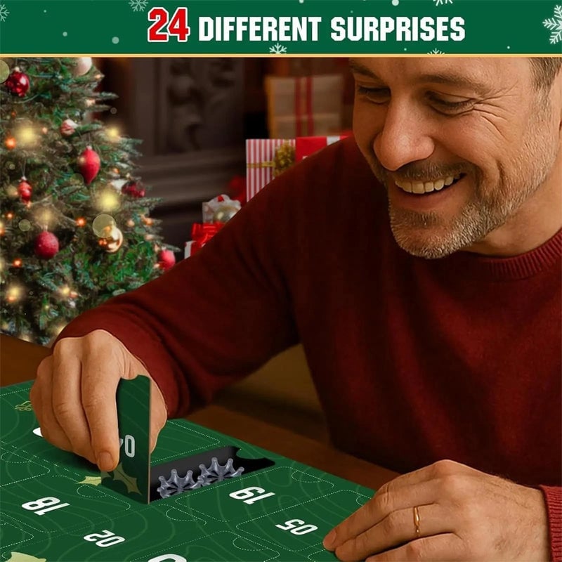 Golf Advent Calendar with 24 Daily Surprises and Accessories