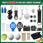 Golf Advent Calendar with 24 Daily Surprises and Accessories