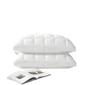Goose Down Pillow with 100% Cotton Cover and Neck Support