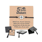Graduation Commemorative Compass Bracelet with Stainless Steel Charm
