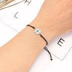 Graduation Commemorative Compass Bracelet with Stainless Steel Charm