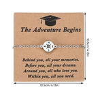 Graduation Commemorative Compass Bracelet with Stainless Steel Charm