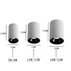 Gunna Black & White Surface Mounted Downlight-Welvere
