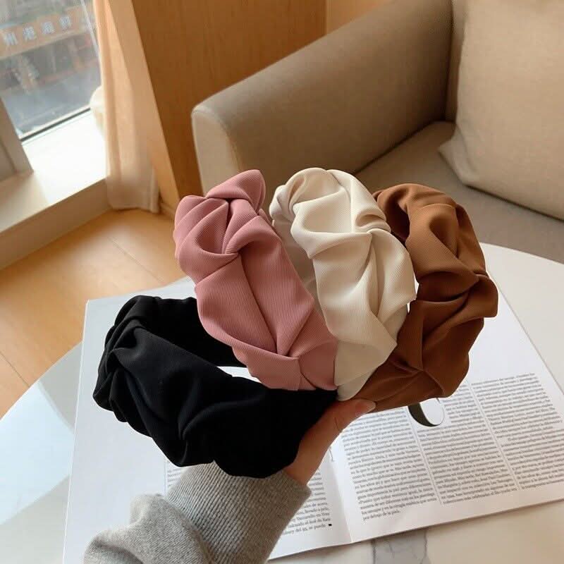 Wide Headband for Women - Soft Breathable Polyester, 10 Colours, view 4