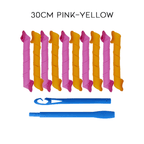 DIY Spiral Curlers for Healthy, Heat-Free Curls - Flexible Plastic, 10 Pieces, view 10