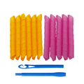 DIY Spiral Curlers for Healthy, Heat-Free Curls - Flexible Plastic, 10 Pieces, view 12