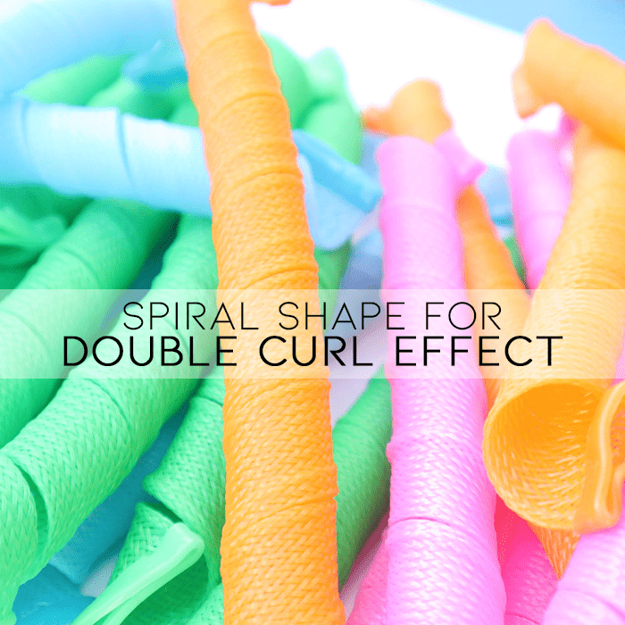 DIY Spiral Curlers for Healthy, Heat-Free Curls - Flexible Plastic, 10 Pieces, view 8