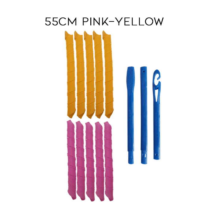 DIY Spiral Curlers for Healthy, Heat-Free Curls - Flexible Plastic, 10 Pieces, view 9