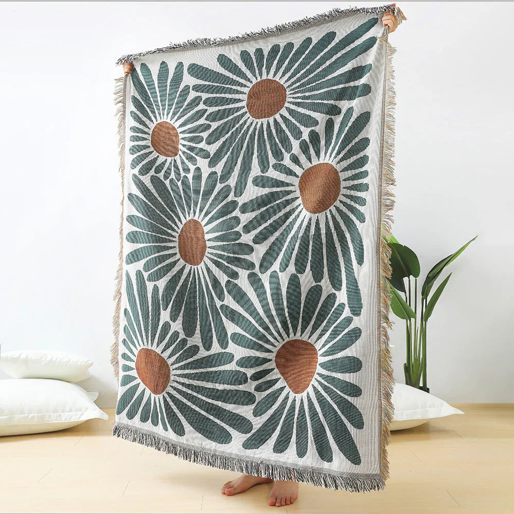 Haldin Pinestone Rosio Woven Throw Blanket-Welvere