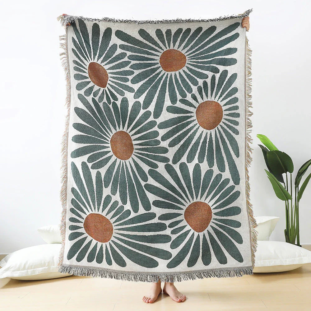 Haldin Pinestone Rosio Woven Throw Blanket-Welvere