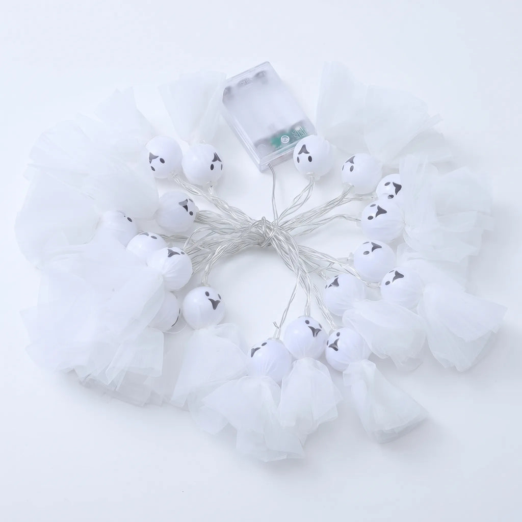 Halloween Ghost String Lights Battery Operated Warm White