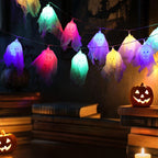 Halloween Ghost String Lights Multicoloured Battery Operated