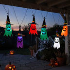 Halloween Hanging Ghost Witch Light Up Outdoor Decor 40cm