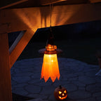 Halloween Hanging Ghost Witch Light Up Outdoor Decor 40cm