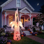 Halloween Inflatable Ghost Giant Light Up Garden Decor 10ft