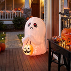 Halloween Inflatable Ghost with Pumpkin Light Up Garden Decor