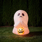 Halloween Inflatable Ghost with Pumpkin Light Up Garden Decor