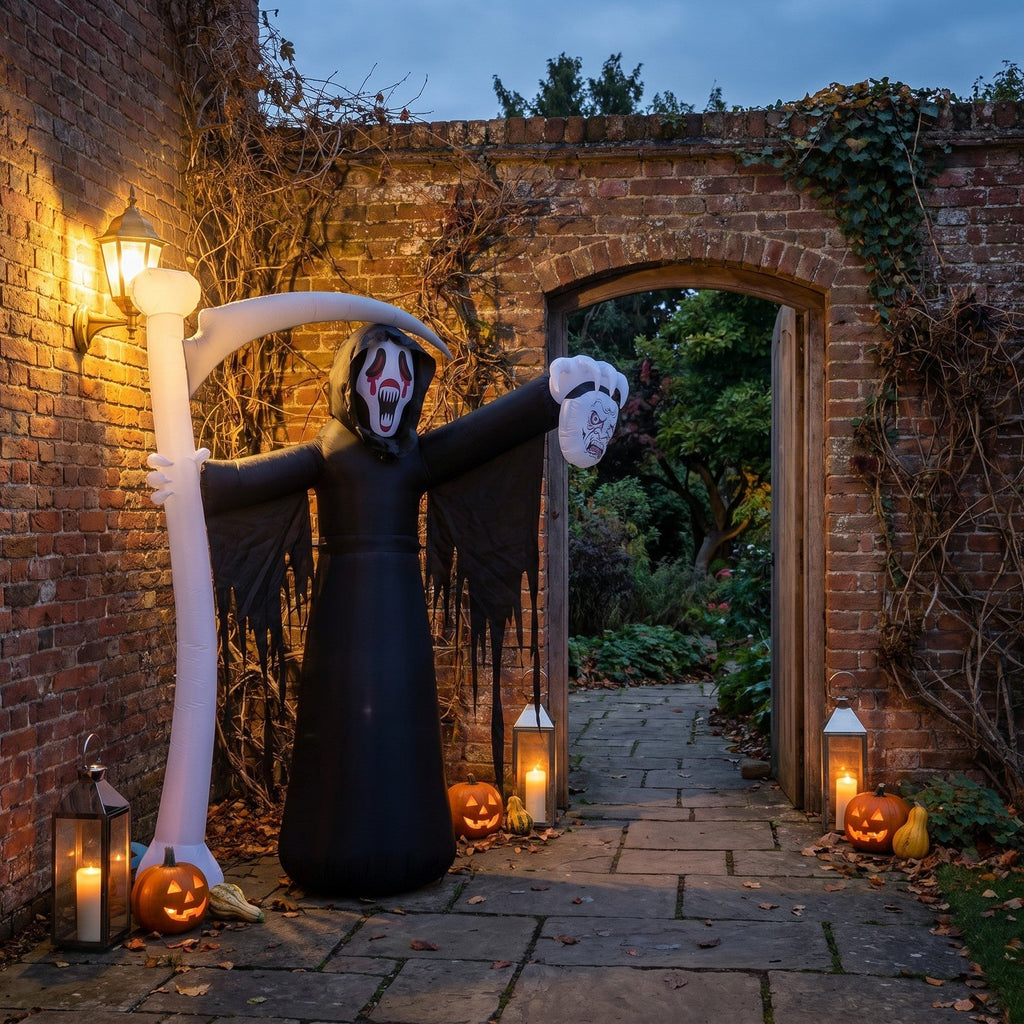 Halloween Inflatable Grim Reaper Scary Outdoor Garden Decor 273cm