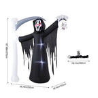 Halloween Inflatable Grim Reaper Scary Outdoor Garden Decor 273cm