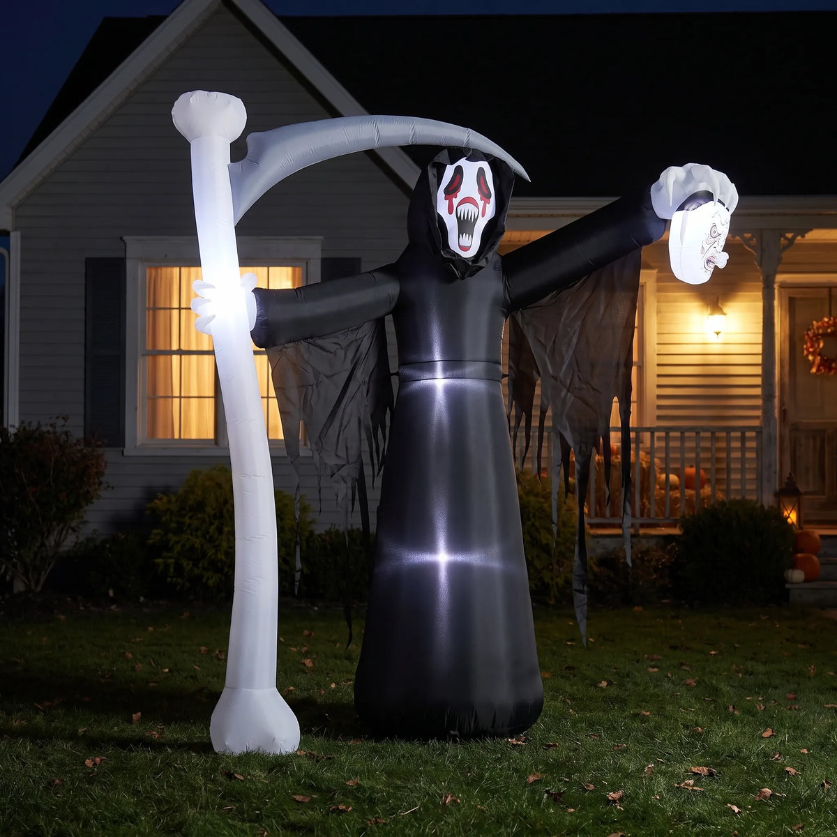 Halloween Inflatable Grim Reaper Scary Outdoor Garden Decor 273cm