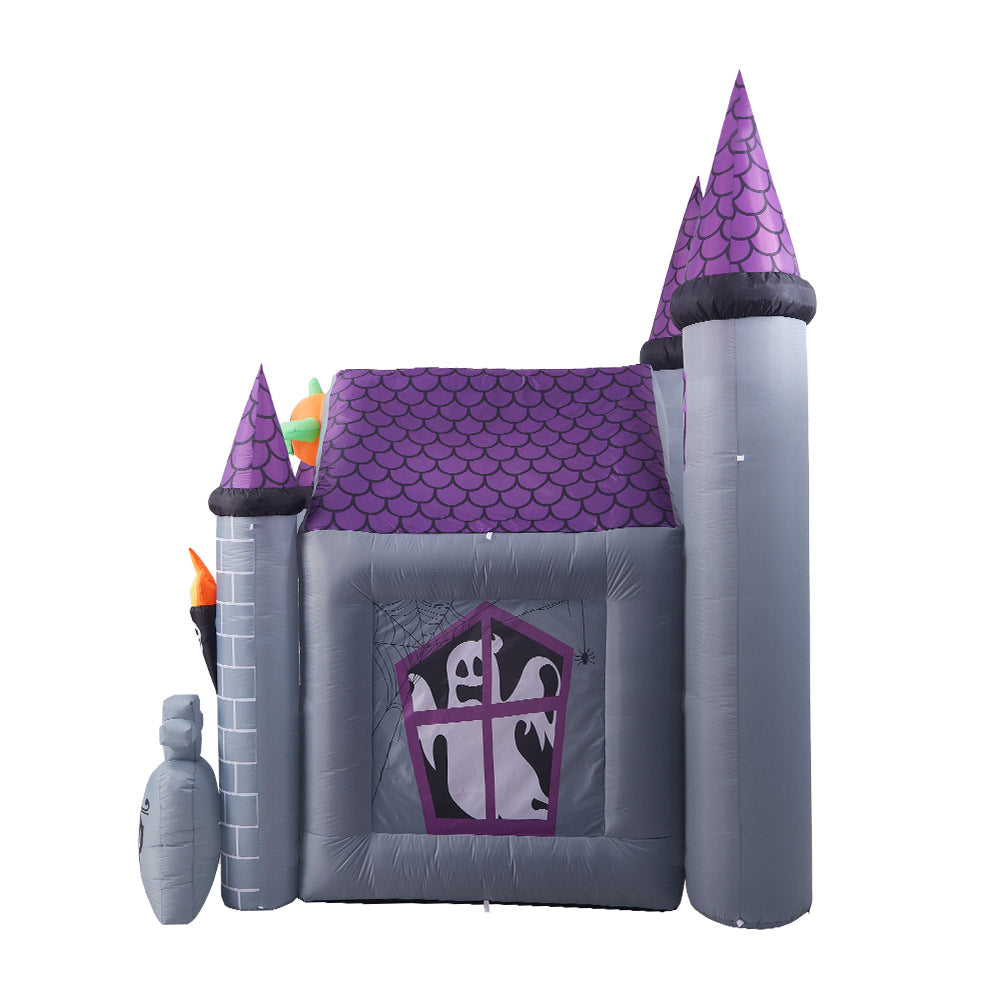 Halloween Inflatable Haunted House Walk Through Garden Decor 350cm
