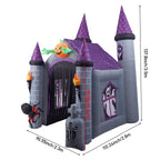 Halloween Inflatable Haunted House Walk Through Garden Decor 350cm