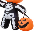 Halloween Inflatable Pumpkin Skeleton Outdoor Garden Decor LED 240cm