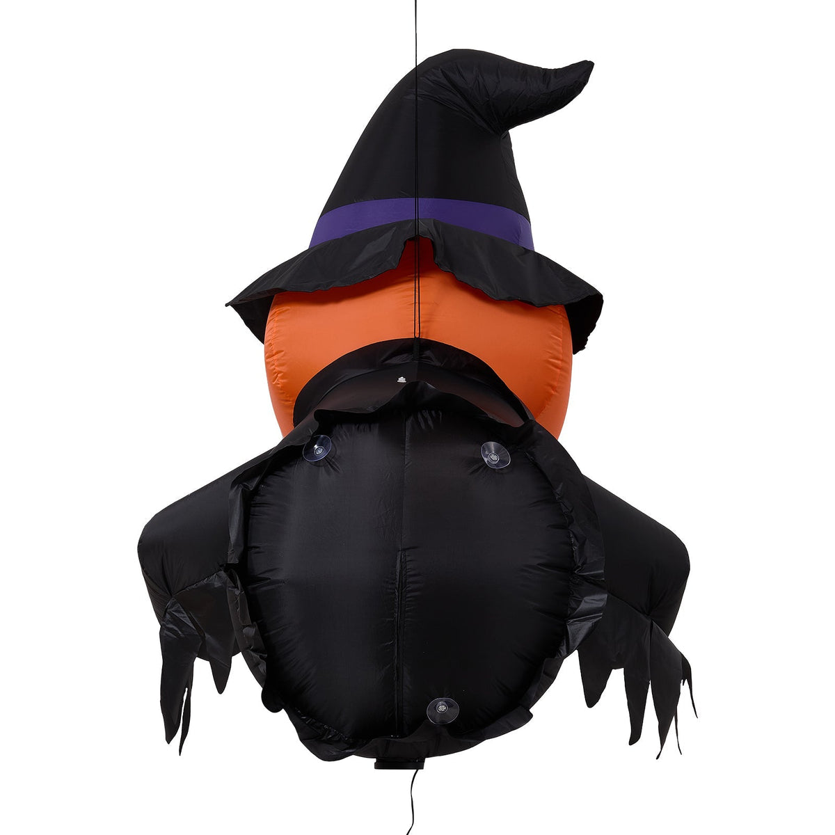Halloween Inflatable Pumpkin Witch Window Decor with LED Lights