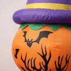 Halloween Inflatable Stacked Pumpkin Witch Outdoor Garden Decor