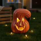 Halloween Pumpkin Jack O Lantern LED Battery Operated 13cm