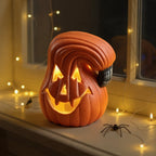Halloween Pumpkin Jack O Lantern LED Battery Operated 13cm