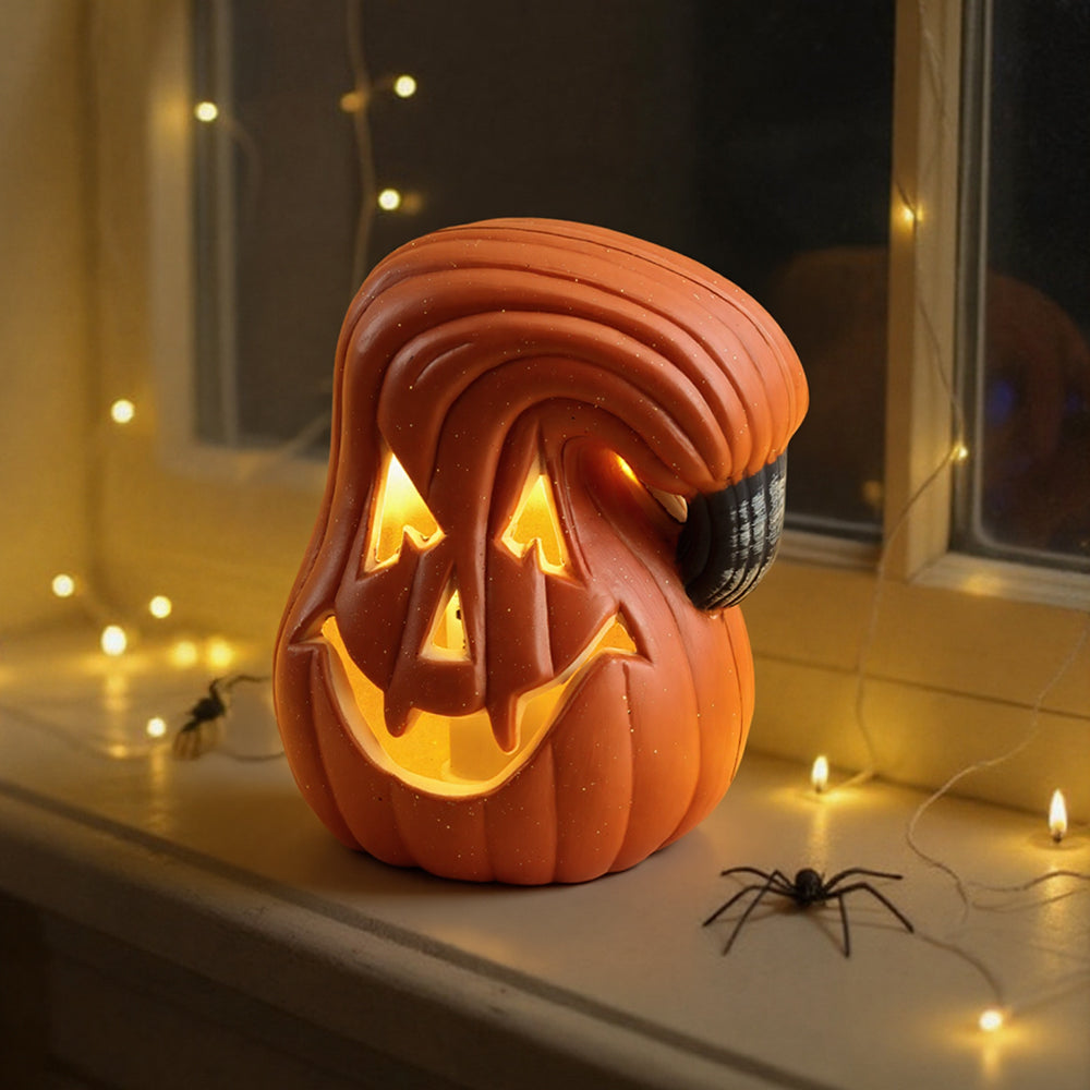 Halloween Pumpkin Jack O Lantern LED Battery Operated 13cm