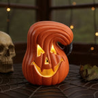 Halloween Pumpkin Jack O Lantern LED Battery Operated 13cm