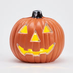 Halloween Pumpkin Jack O Lantern LED Light Up Decor 18cm