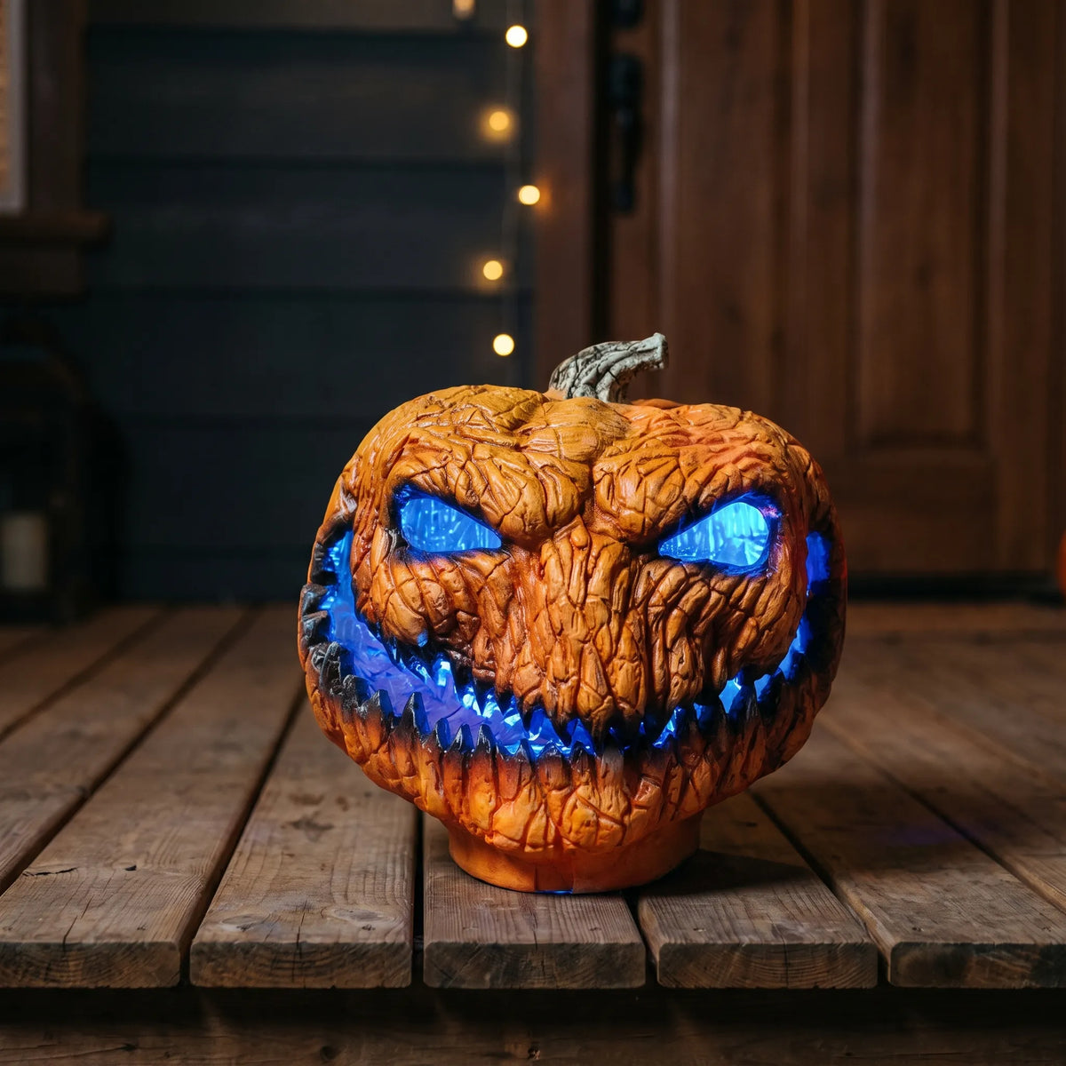 Halloween Pumpkin LED Light Up Jack O Lantern Decor 35cm