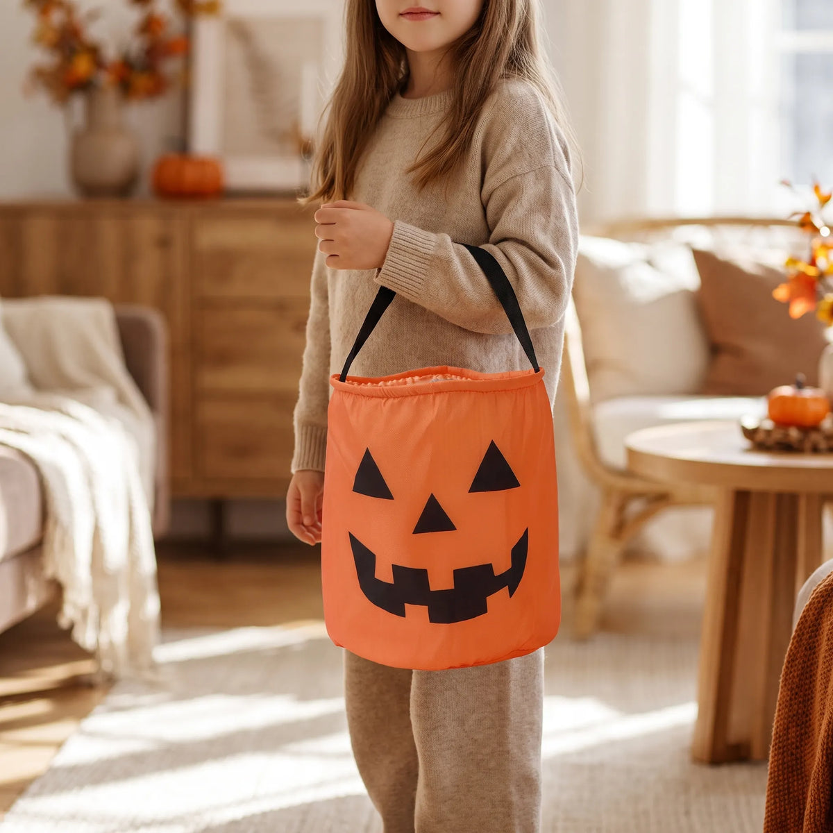 Halloween Pumpkin Trick or Treat Sweet Bag 30cm