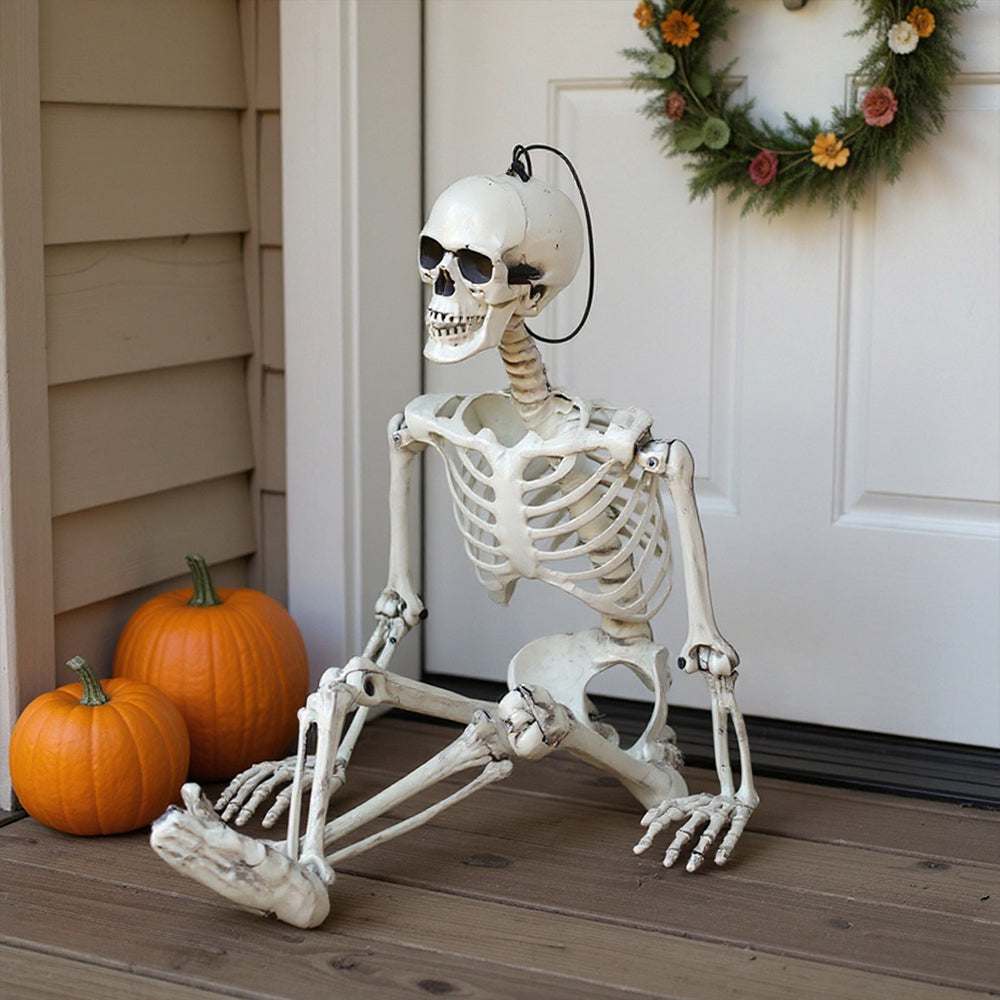 Halloween Skeleton Poseable Full Body Outdoor Garden Decor 35in