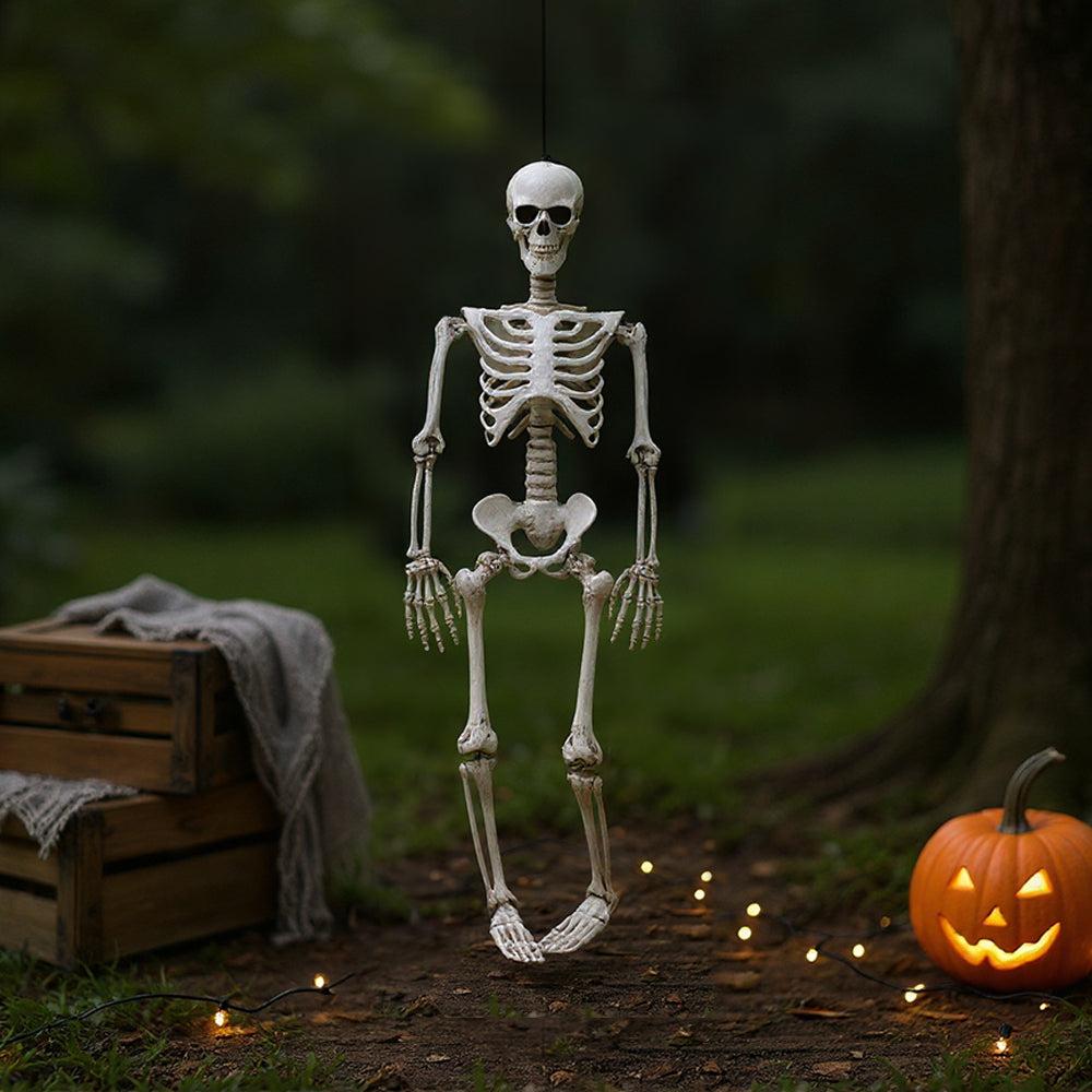 Halloween Skeleton Poseable Full Body Outdoor Garden Decor 35in