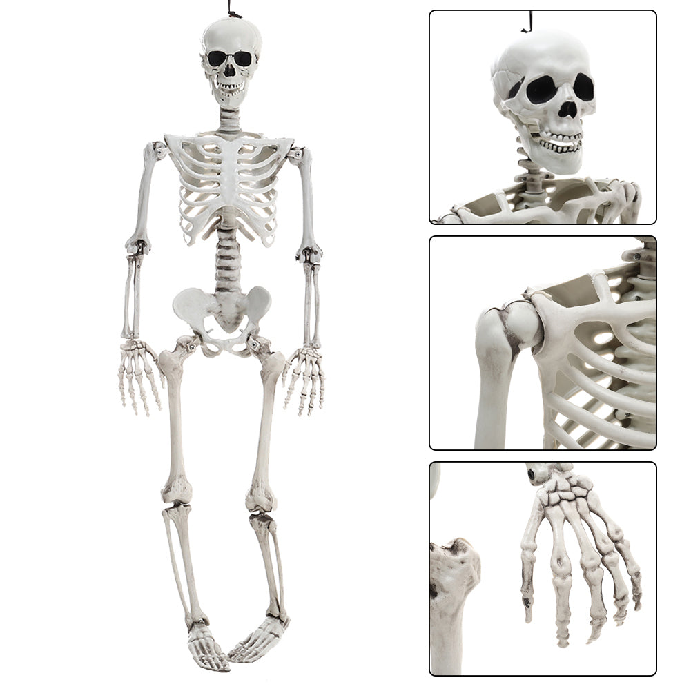 Halloween Skeleton Poseable Full Body Outdoor Garden Decor 35in