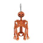 Halloween Skeleton Pumpkin Poseable Jack O Lantern Figure 38cm