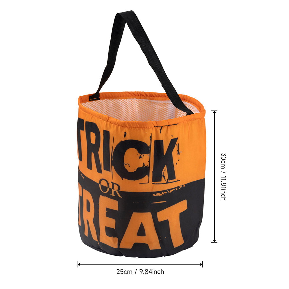 Halloween Trick or Treat Bucket Large Sweet Bag for Kids 30cm