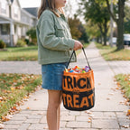 Halloween Trick or Treat Bucket Large Sweet Bag for Kids 30cm