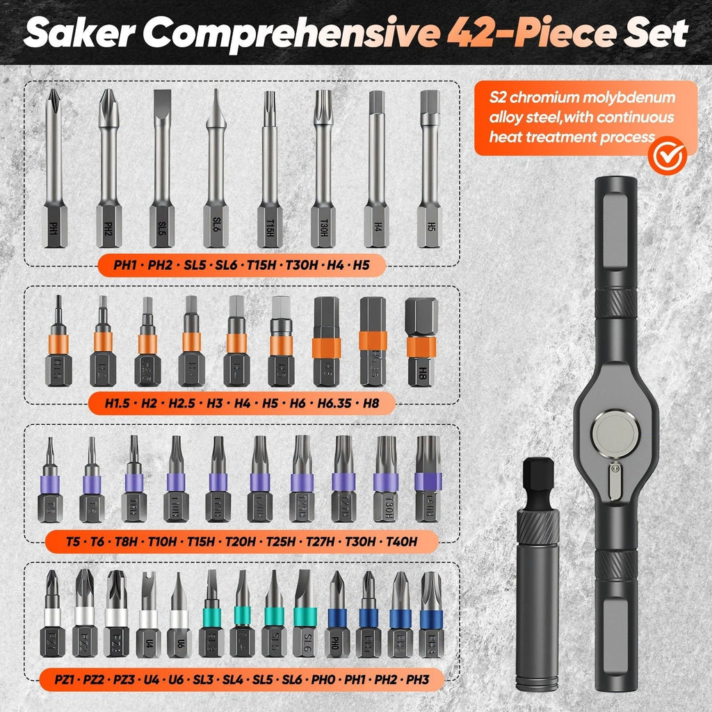 24 in 1 Magnetic Screwdriver Set - Chromium-Molybdenum Alloy Steel, view 15