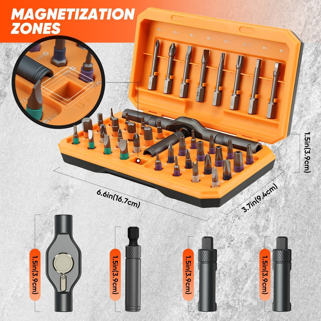 24 in 1 Magnetic Screwdriver Set - Chromium-Molybdenum Alloy Steel, view 16