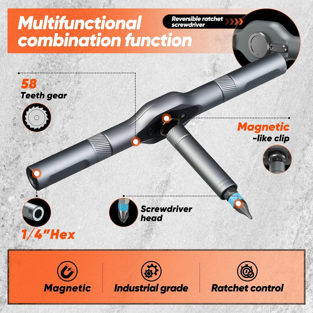 24 in 1 Magnetic Screwdriver Set - Chromium-Molybdenum Alloy Steel, view 17